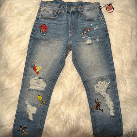 Space Jam Distressed Jeans | Poshmark